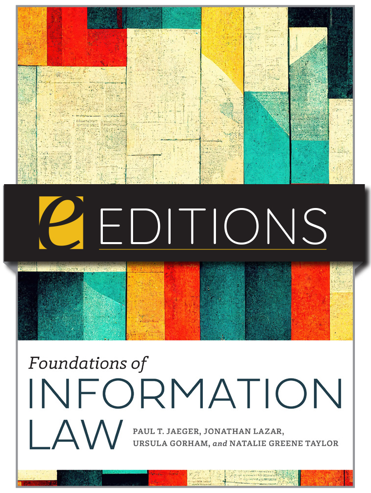 Image for Foundations of Information Law—eEditions PDF e-book
