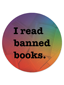 Image for I Read Banned Books Rainbow Sticker Roll