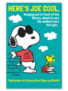 Image for Snoopy Library Card Poster