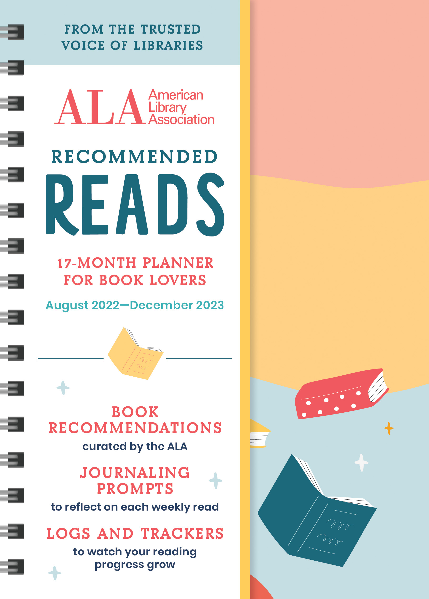 book cover for The American Library Association Recommended Reads and 2023 Planner