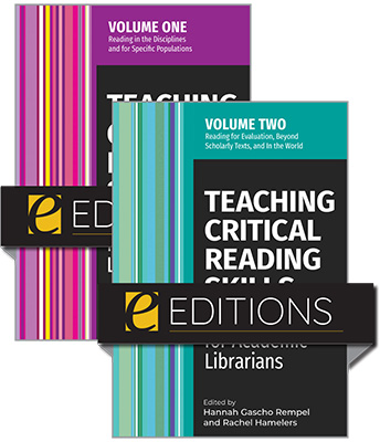 Image for Teaching Critical Reading Skills: Strategies for Academic Librarians (2-Volume Set)—eEditions e-book