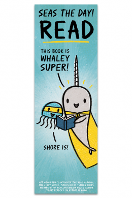 Narwhal and Jelly Bookmark