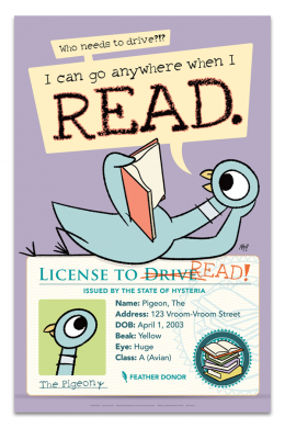 Pigeon's License Poster