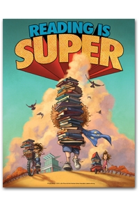 Reading is Super Mini Poster
