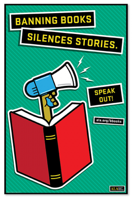Speak Out Banned Books Poster