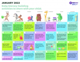 product image for PLA 2022 Early Literacy Activities Calendar—English Version 