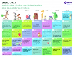 product image for PLA 2022 Early Literacy Activities Calendar—Spanish Version