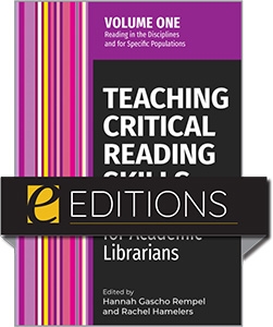 product image for Teaching Critical Reading Skills: Strategies for Academic Librarians, Volume 1—eEditions e-book