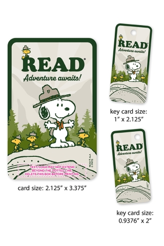 Camp Snoopy READ Library Card Art