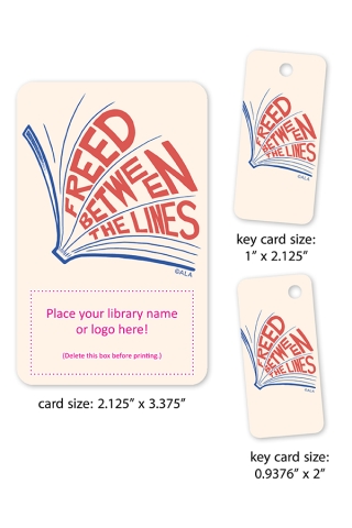 Freed Between the Lines Library Card Art