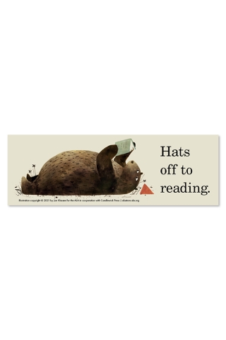 Hats Off to Reading Bookmark