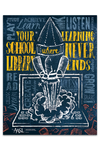 Your School Library Poster