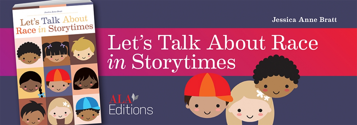 book cover for Let’s Talk About Race in Storytimes